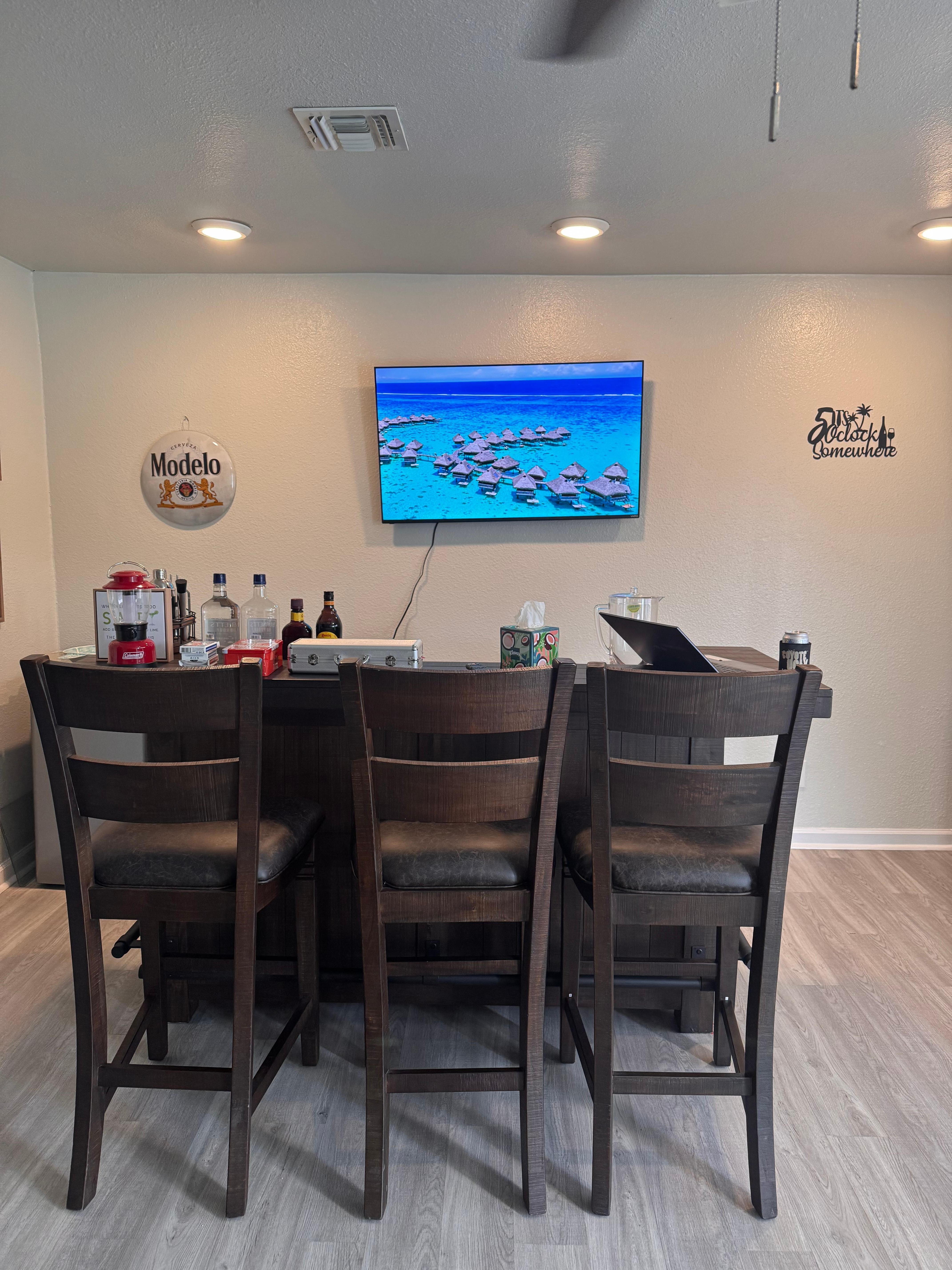 Cool bar - we put it on YouTube beach music with beach backgrounds. 