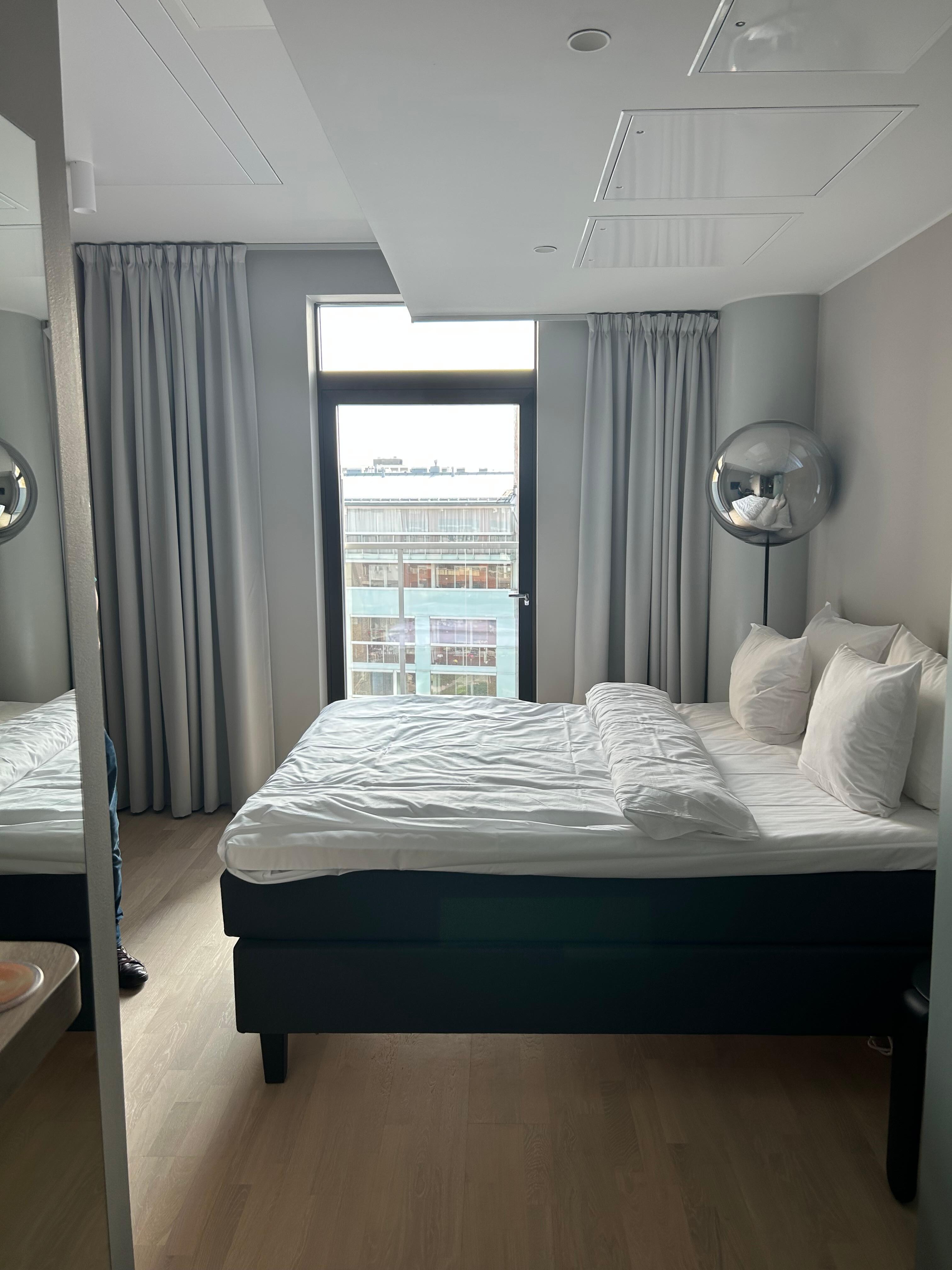 Bedroom area of the studio