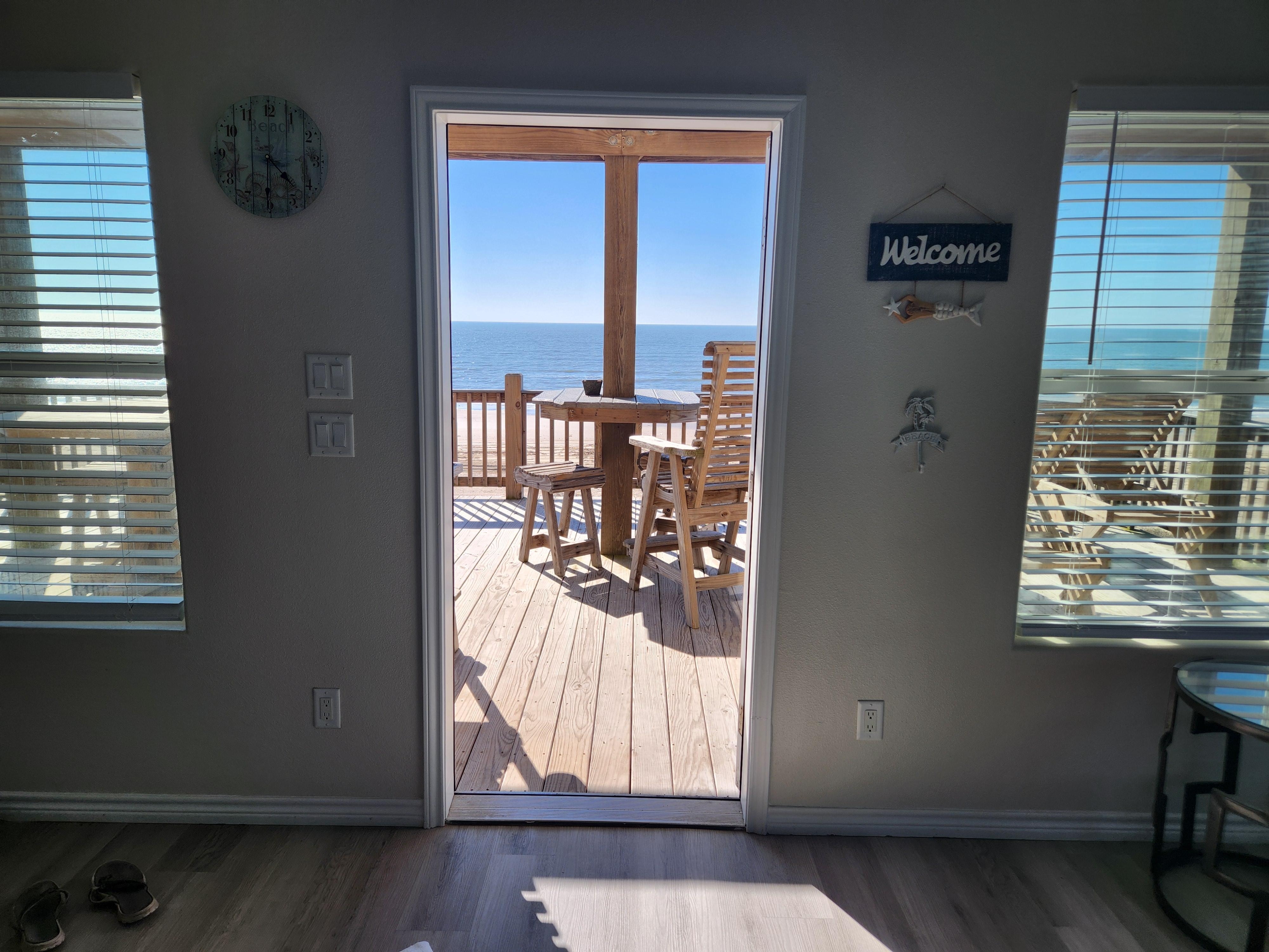 View from kitchen/living room