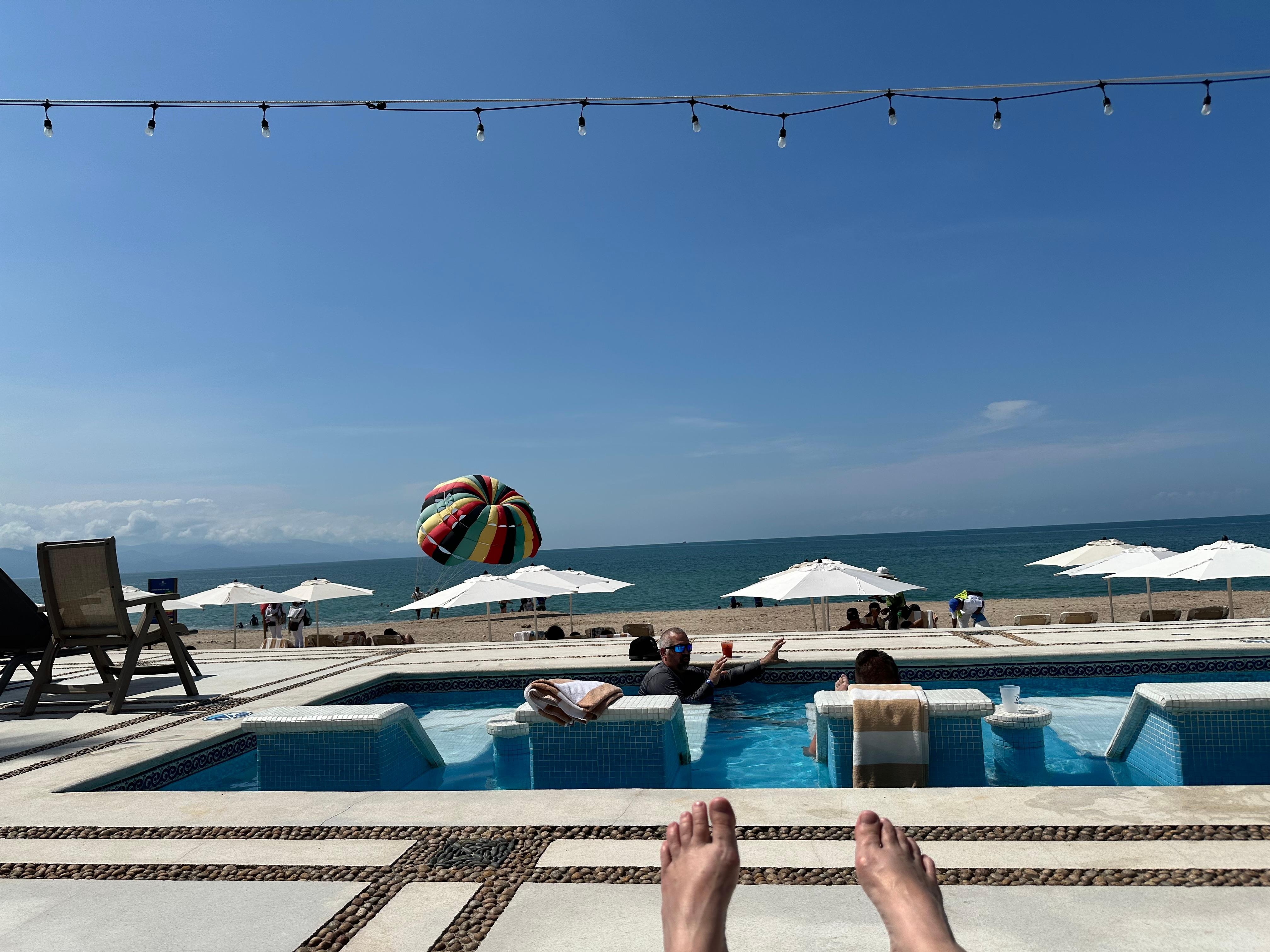 Adults only pool area. 