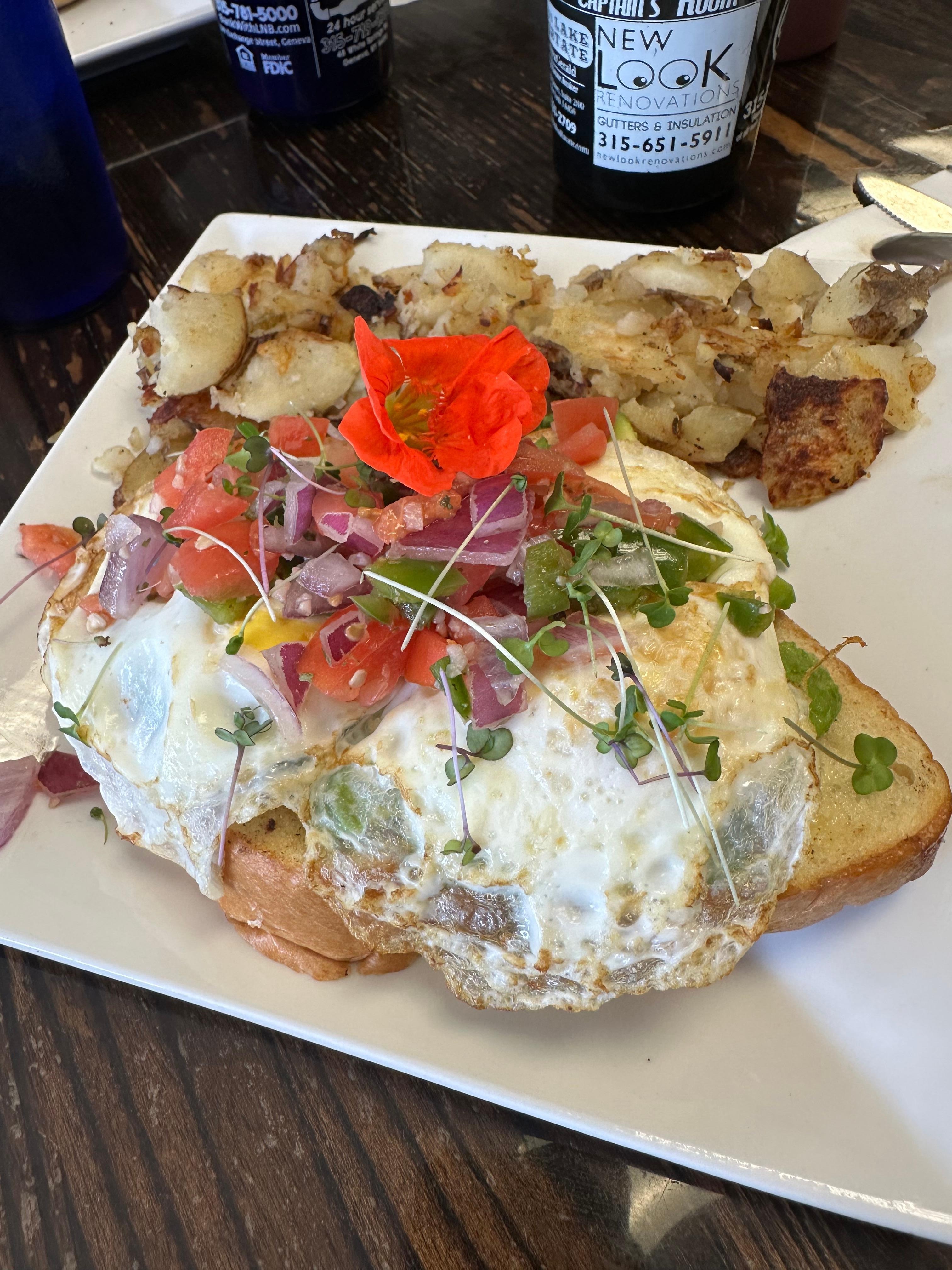 Avocado toast at Captain’s Cafe