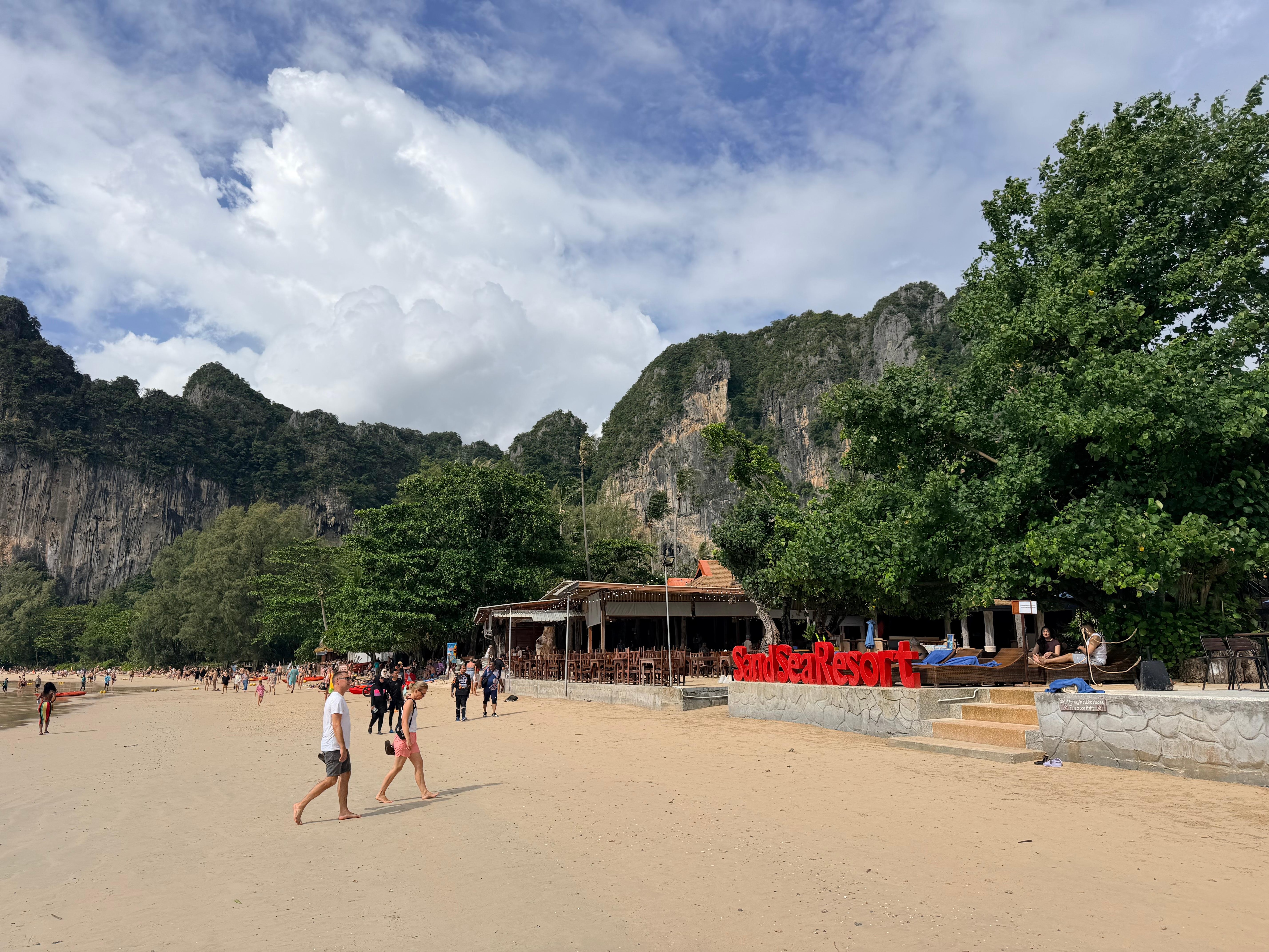 Resort seen from west beach