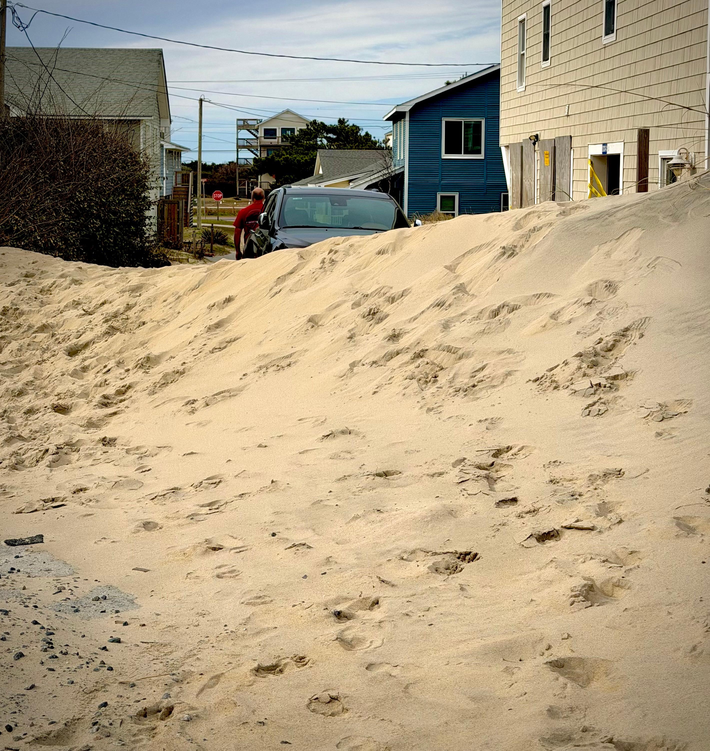 Taken from the house my car in the background. 8 foot dune.