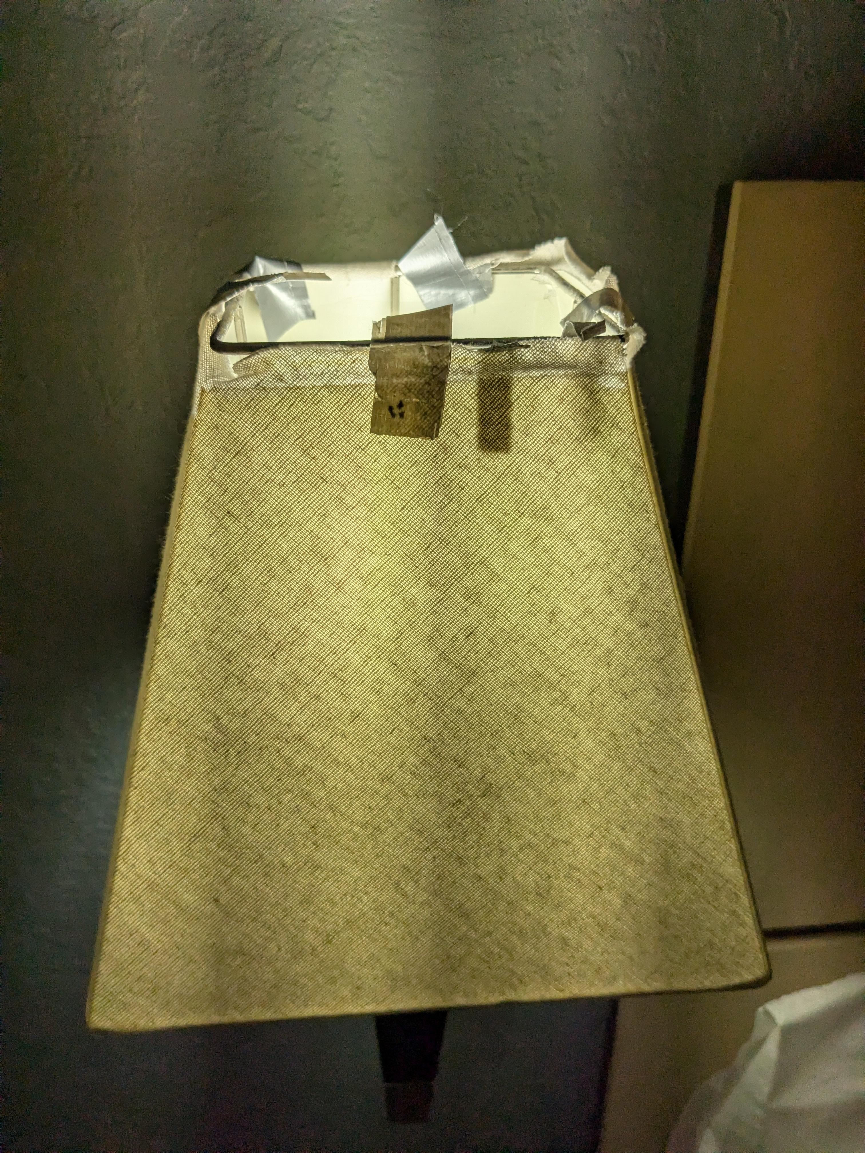 Duct tape lampshade 