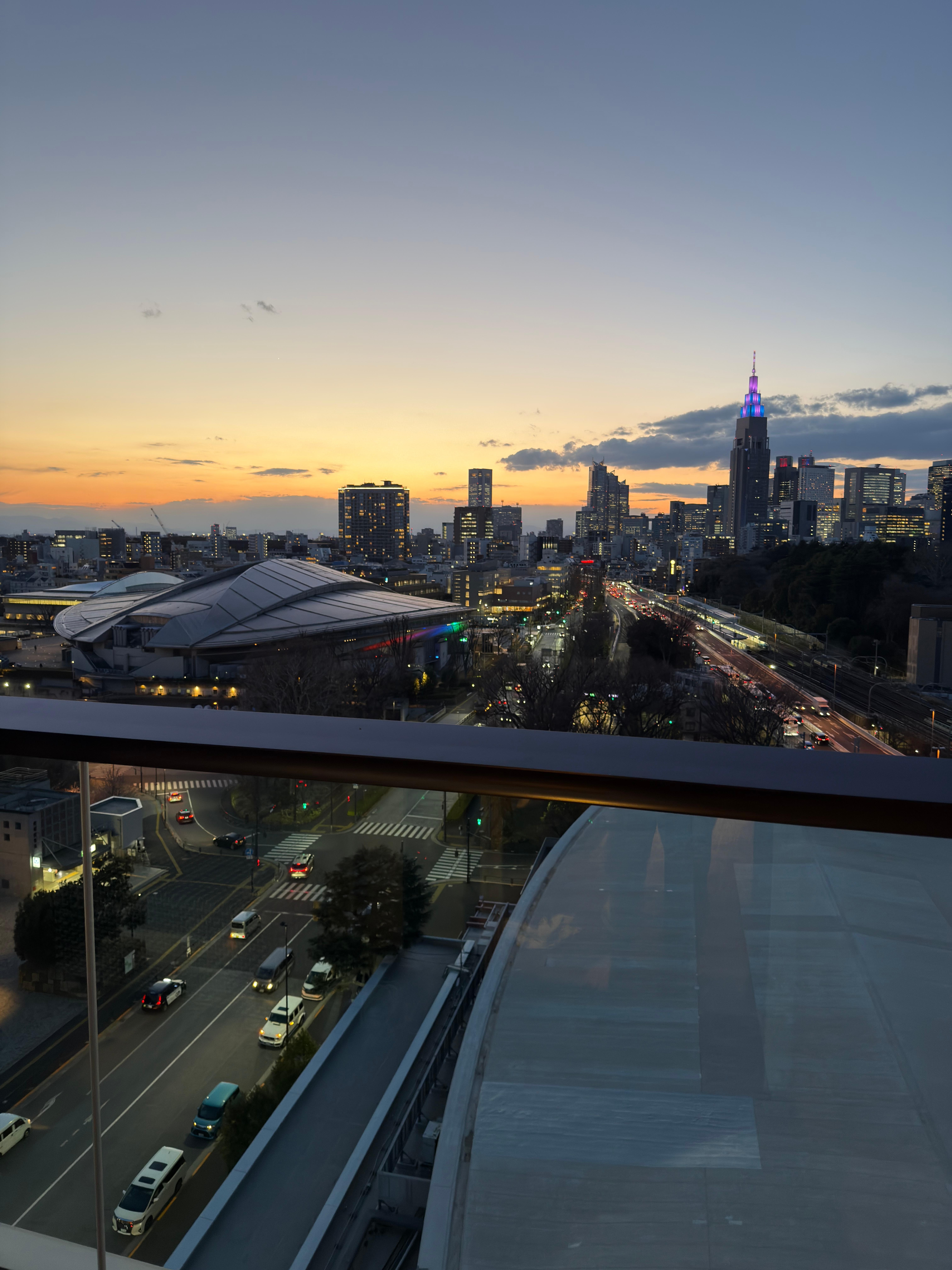 View from our room balcony. 