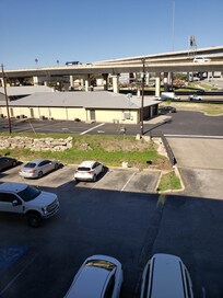 Our view of the funeral home.