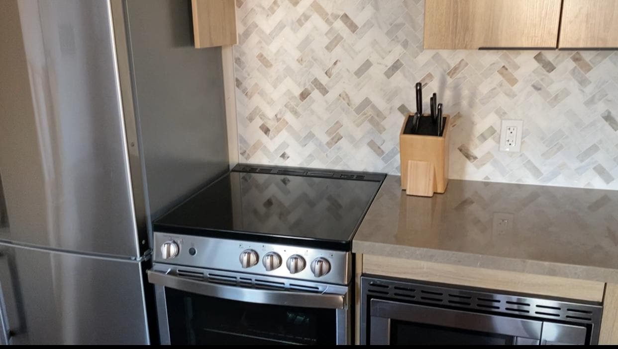 Fully stocked kitchen