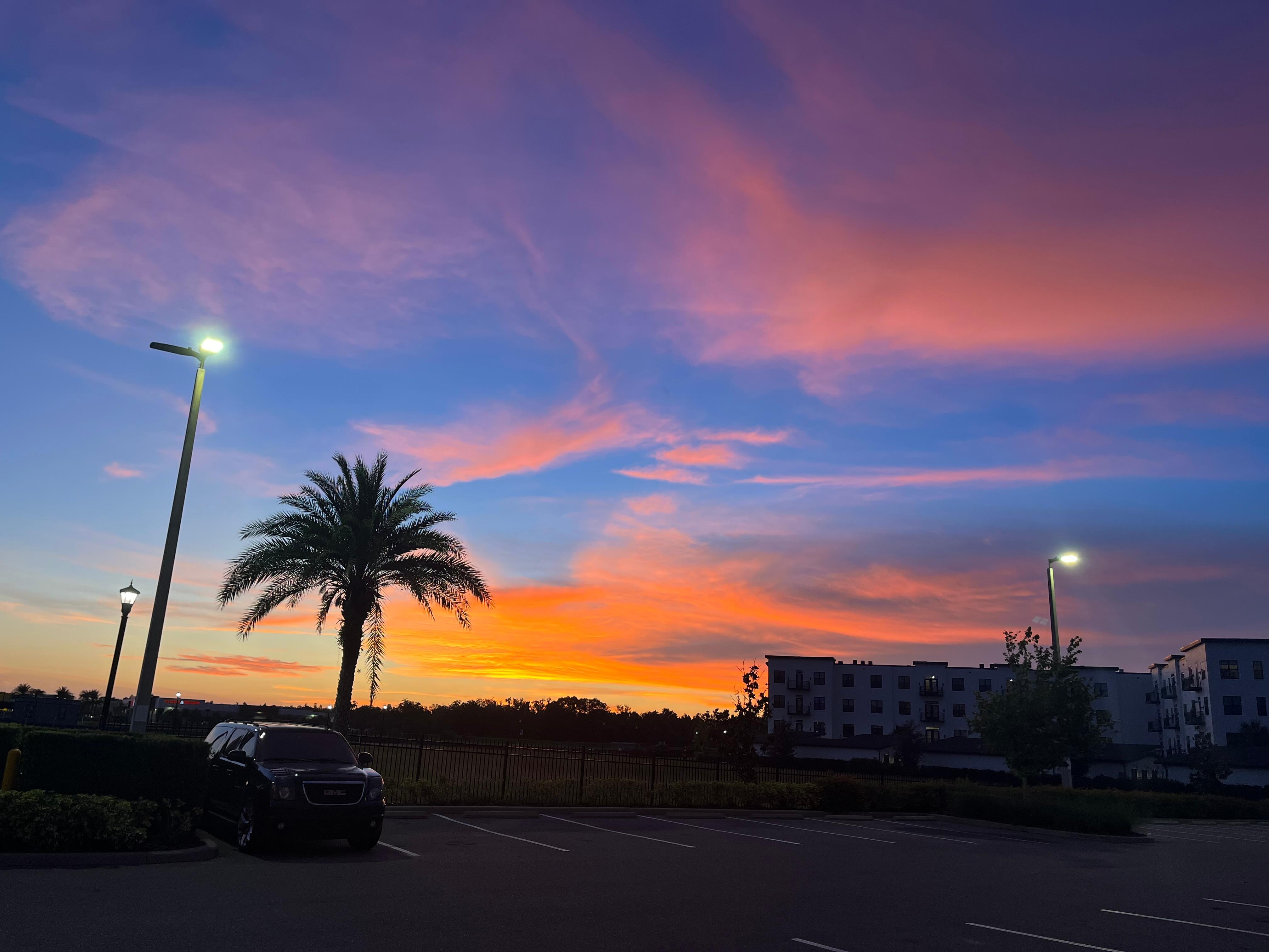 The sunsets outside of the hotel are stunning! 