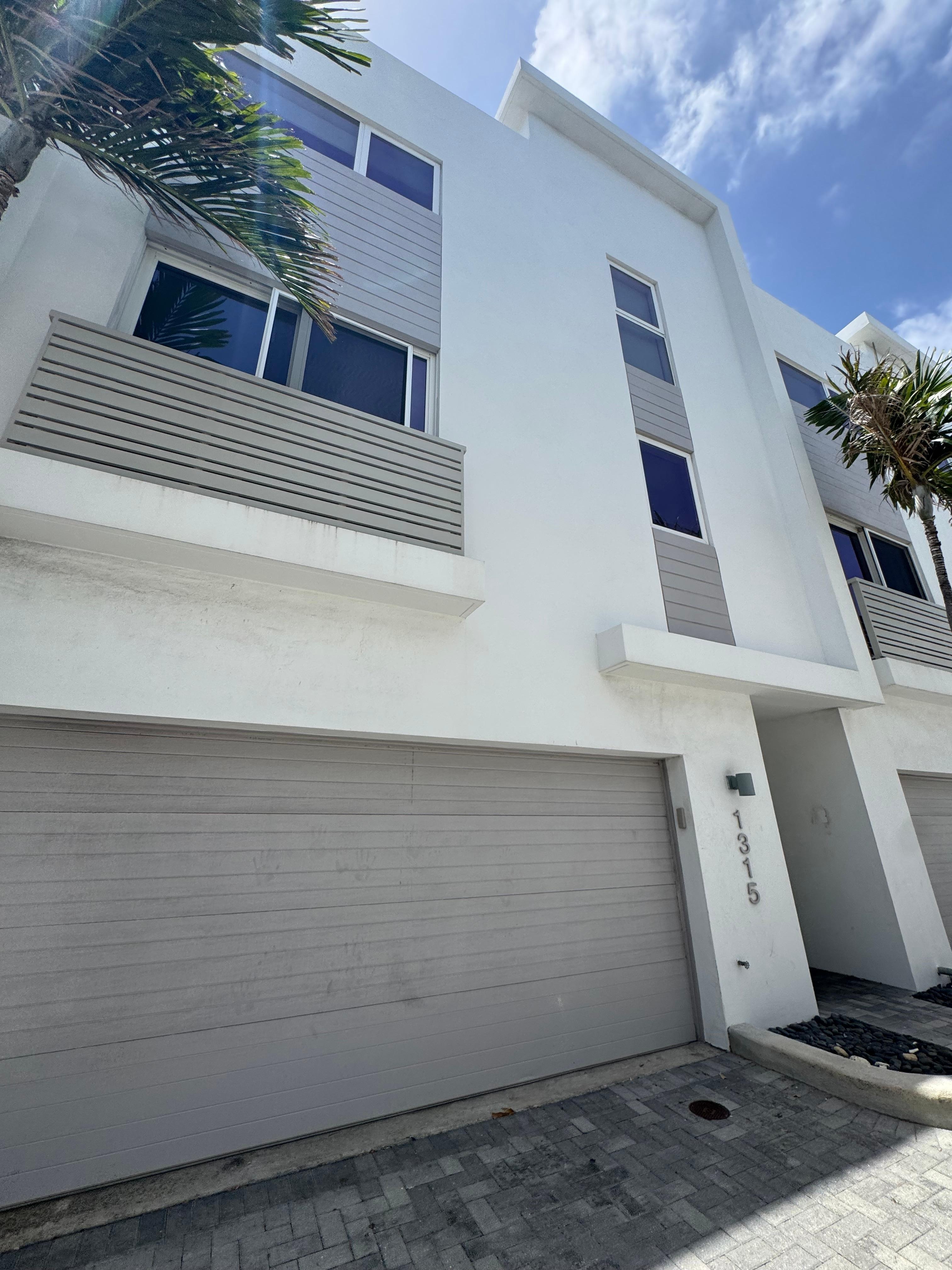Front entrance and garage of unit 