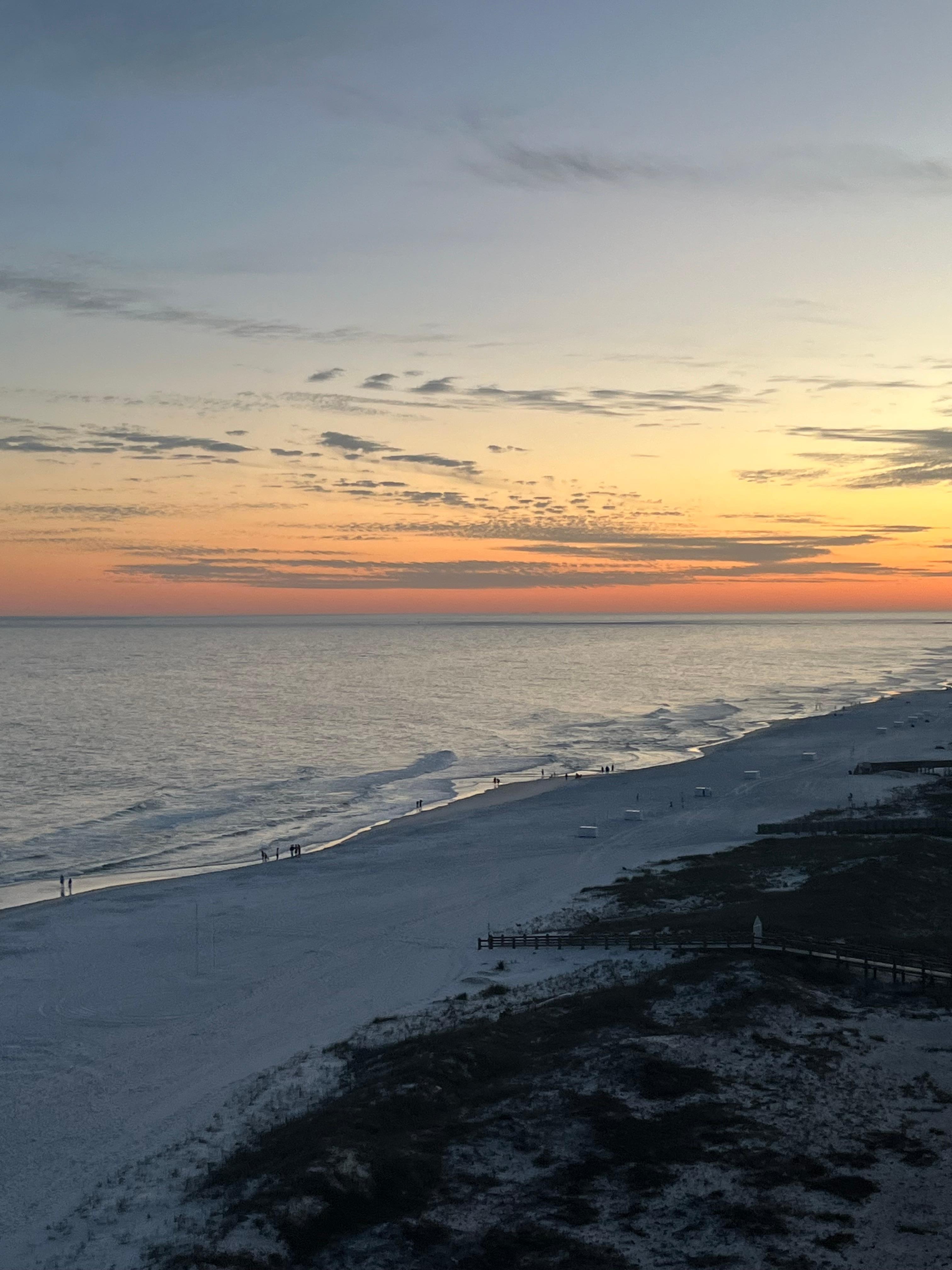 Sunset from the balcony