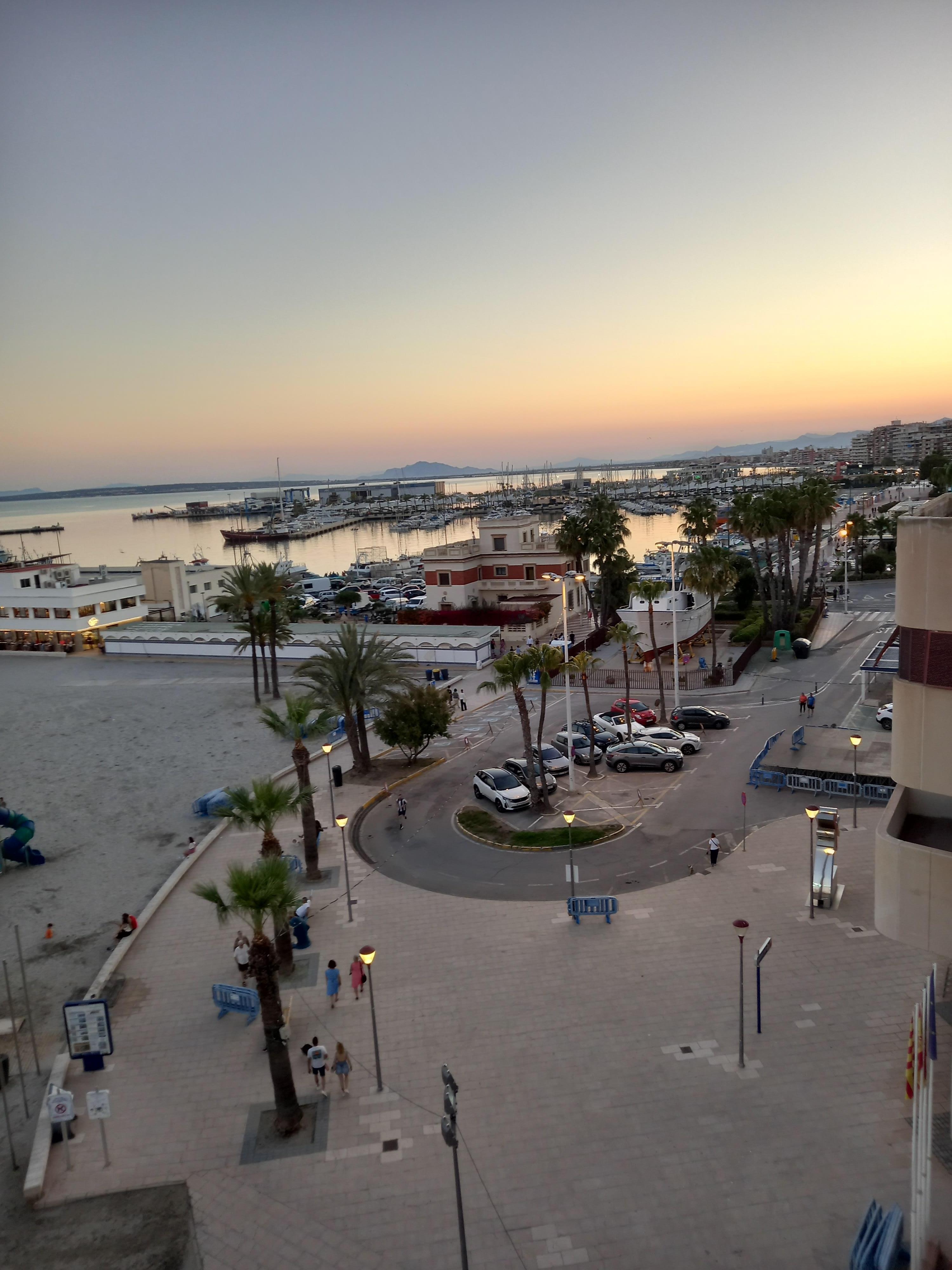 Sunset from the terrace.