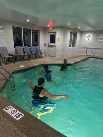 At the pool