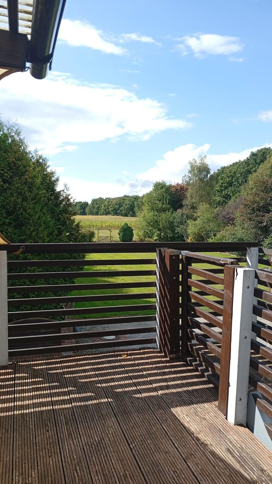 Der Ausblick von der Terasse