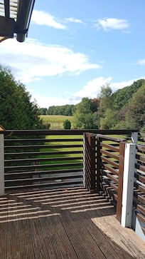 Der Ausblick von der Terasse