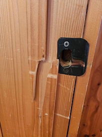 Broken door jamb