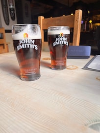 Lovely wee pint at the Plough over the road