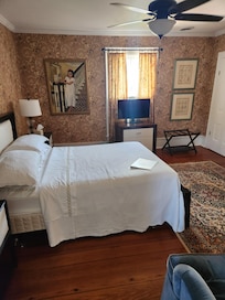 One of the two guest bedrooms.