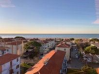 View from hotel rooftop restaurant