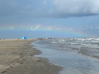 Beautiful rainbow above a beautiful beach!