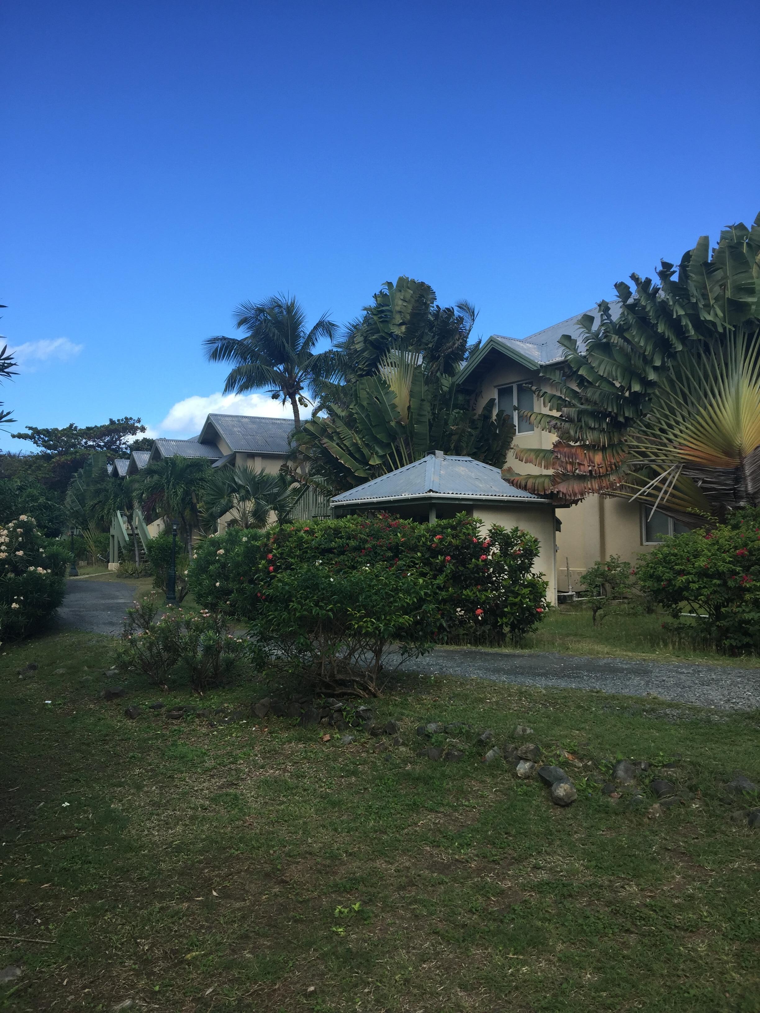 From the front of our villas.