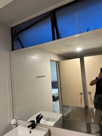 Rusty windows falling apart and a hazard