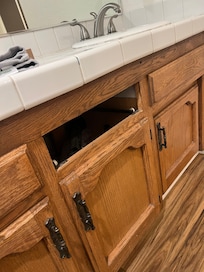 Missing drawers, broken handles