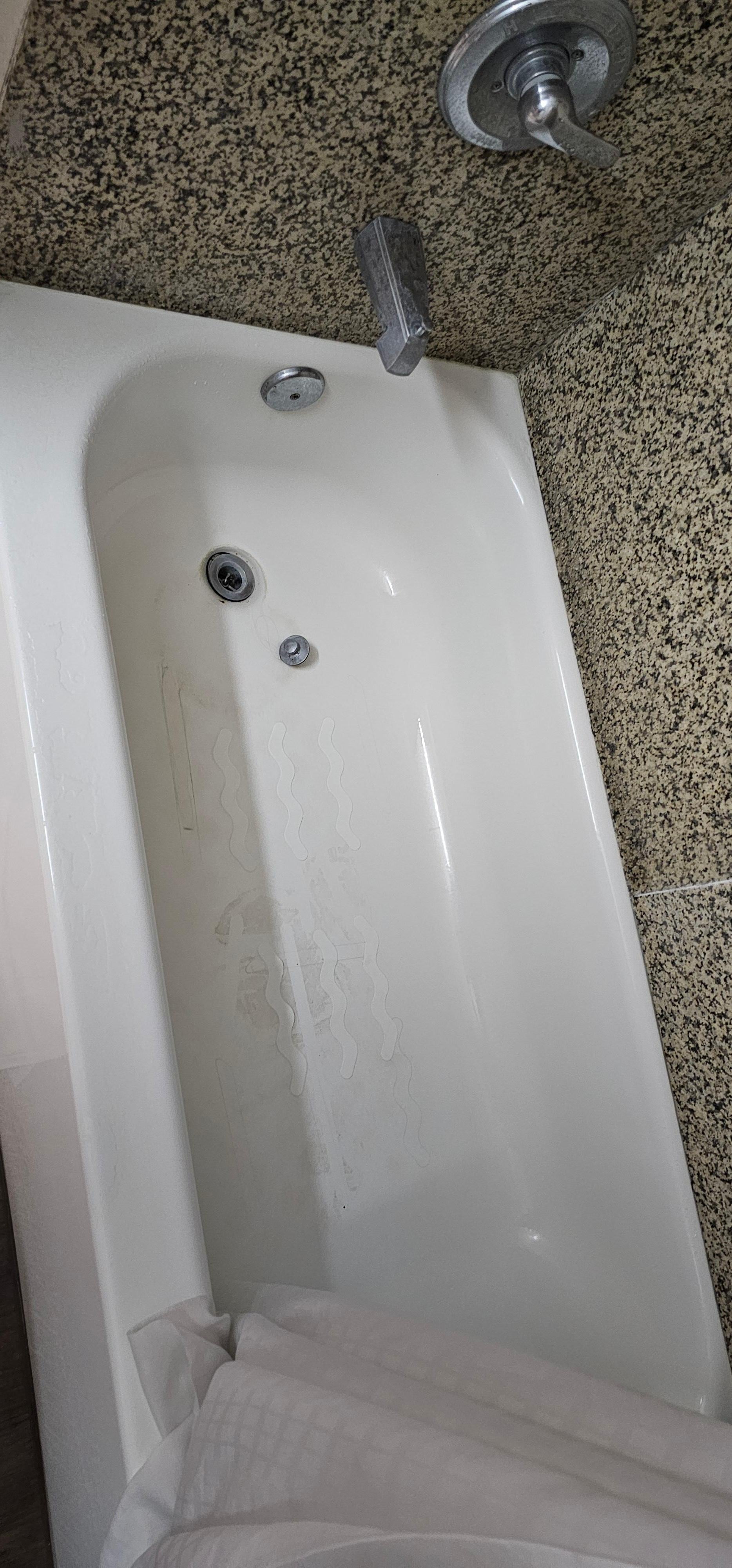 Tub was in bad shape and room had an odor 