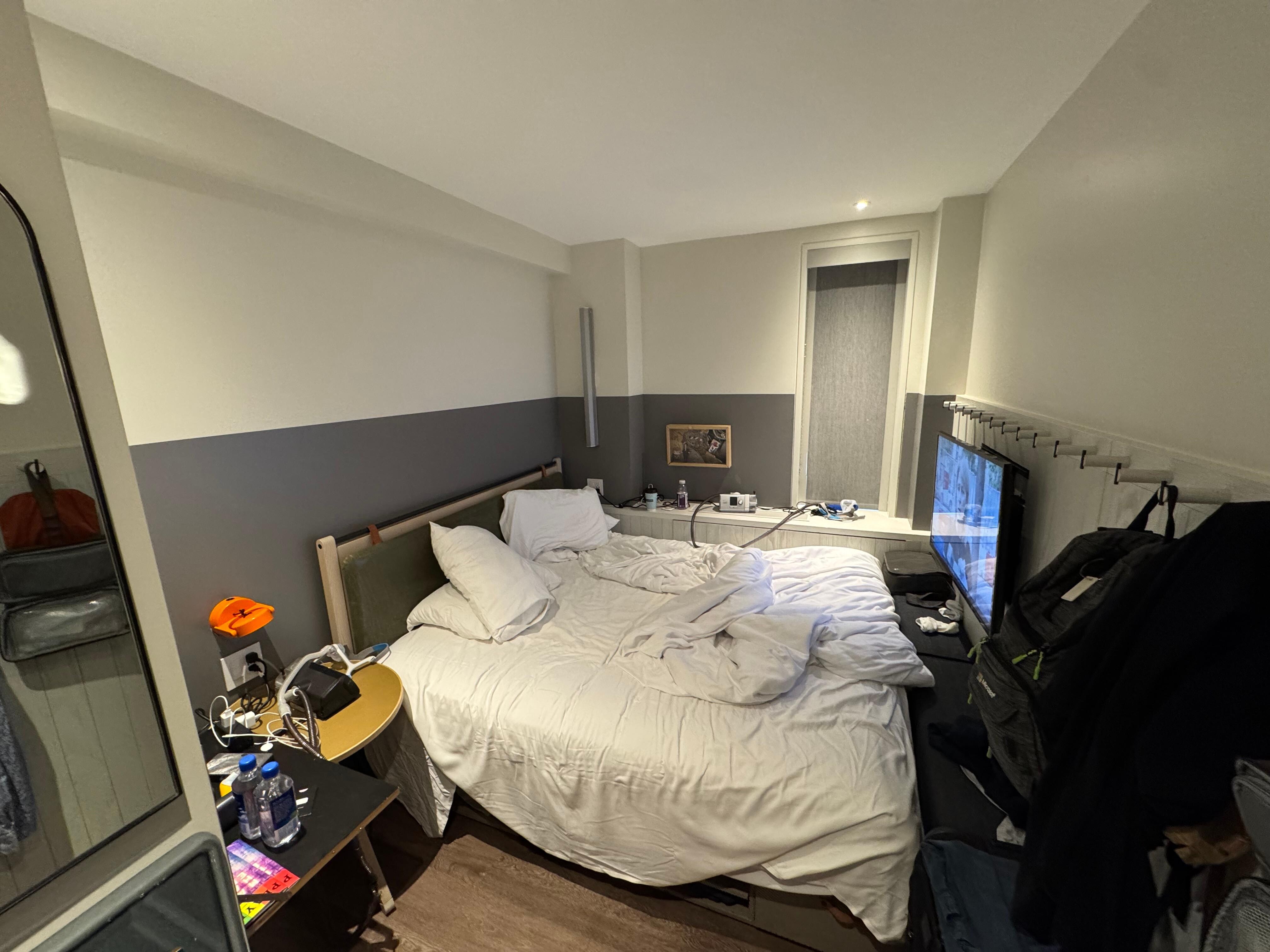 The width of the room