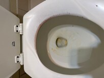 Toilet was dirty