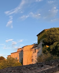 View of the mediaeval village from the upper Terrace