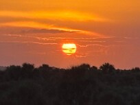 Sunset from the pool deck