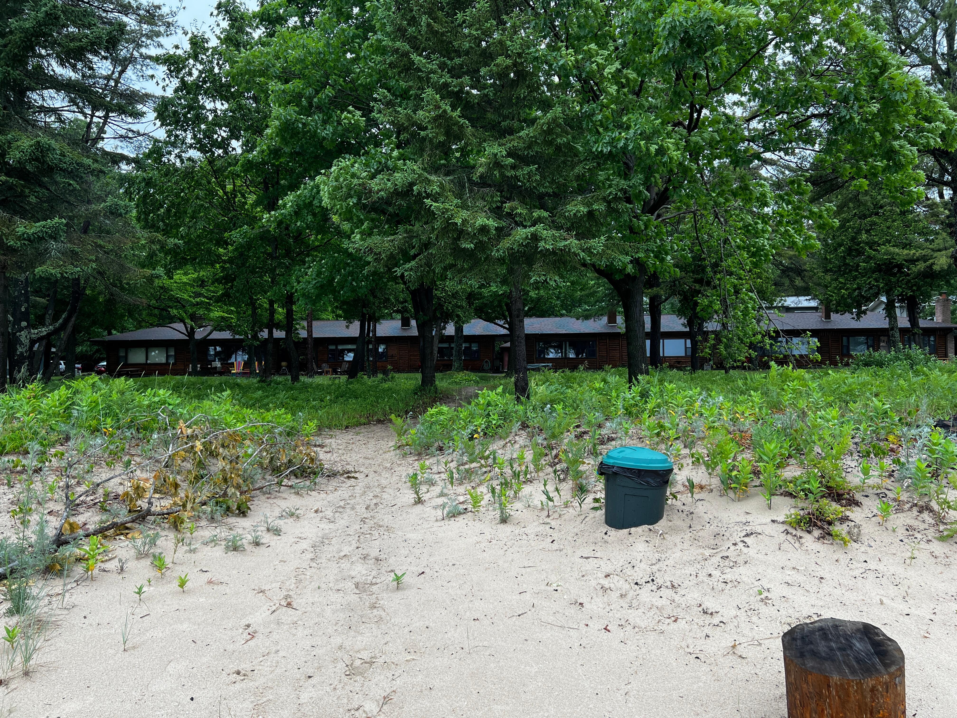 View of condo from the beach