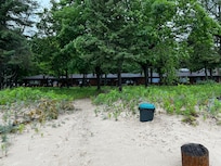 View of condo from the beach