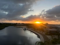Sunset over the lagoon