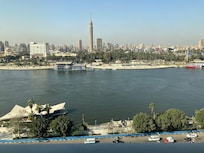 部屋からのナイル川