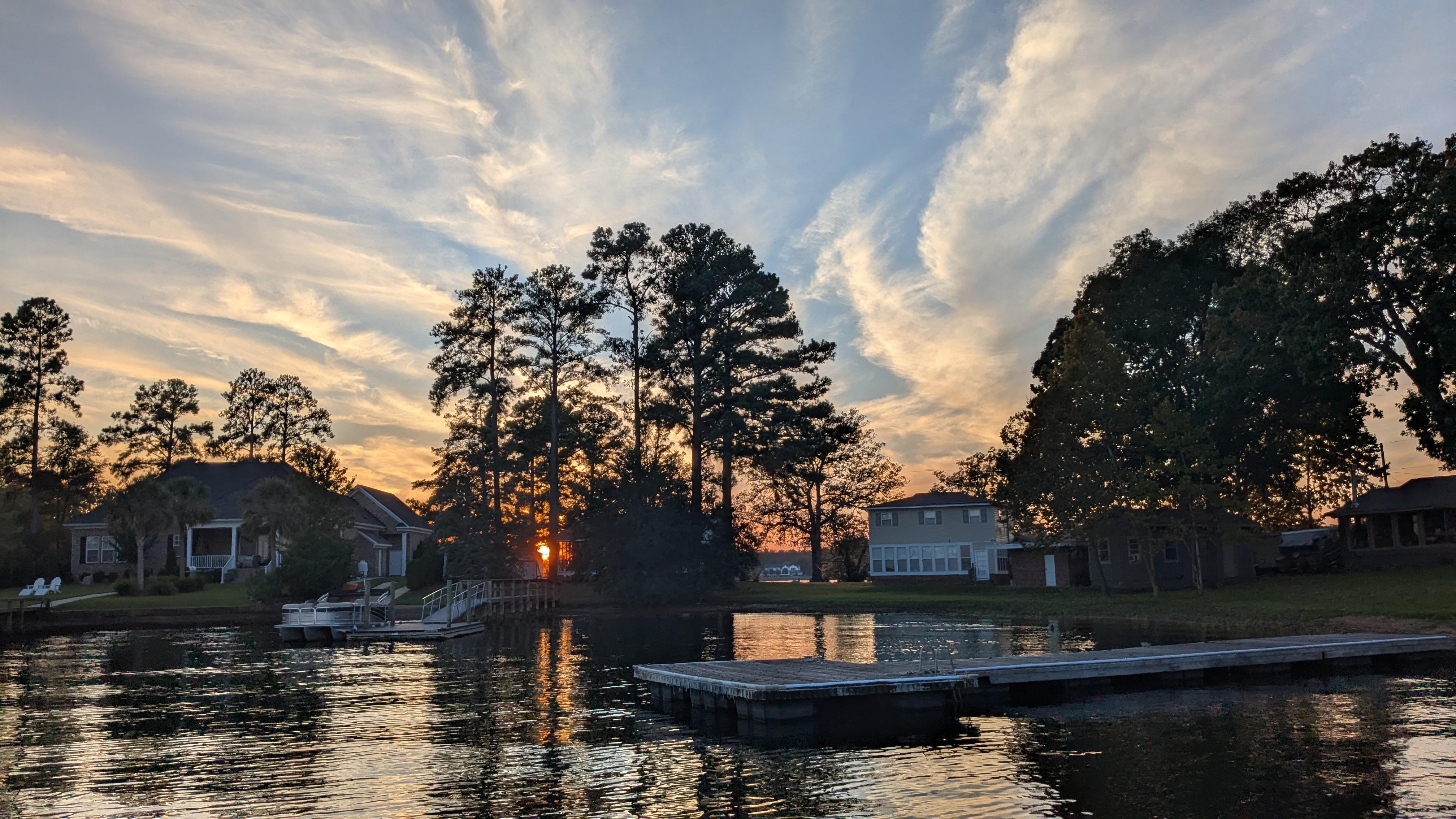 Views from the dock. 