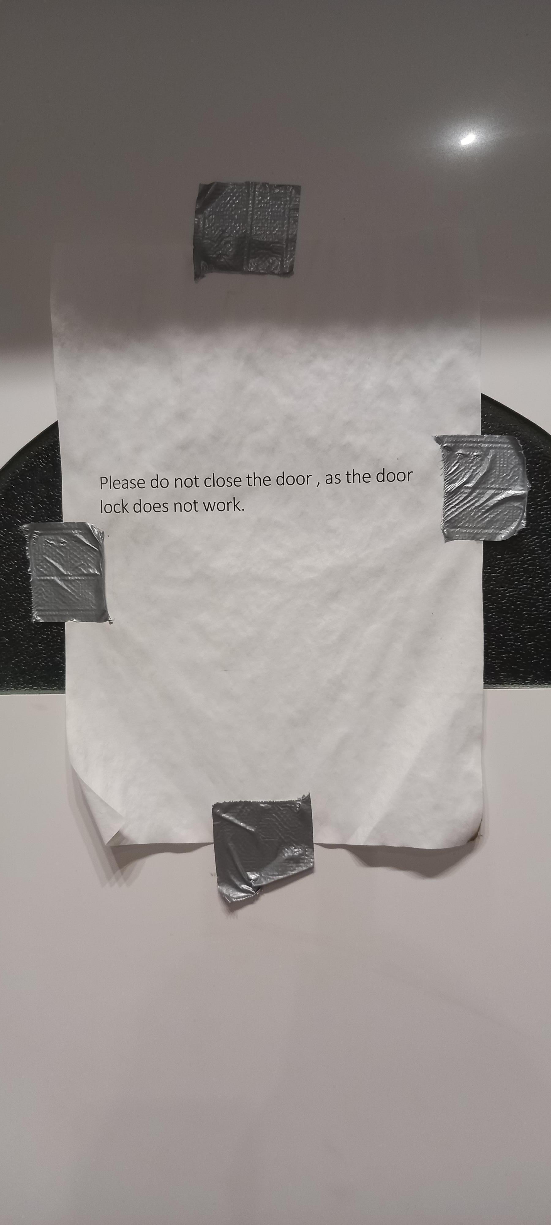 Door with the broken lock