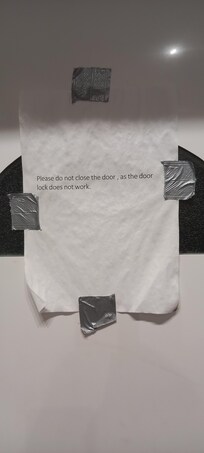 Door with the broken lock