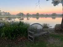 We enjoyed sunset drinks at the resort