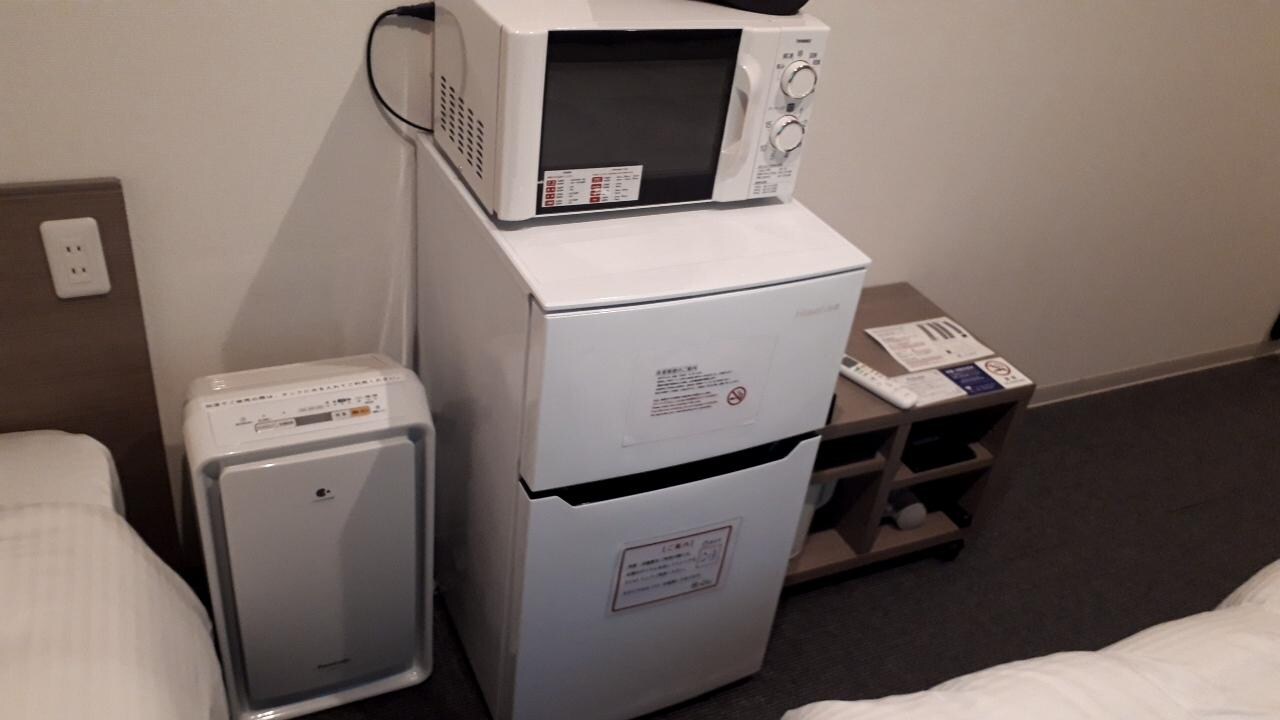 冷蔵庫と電子レンジも清潔