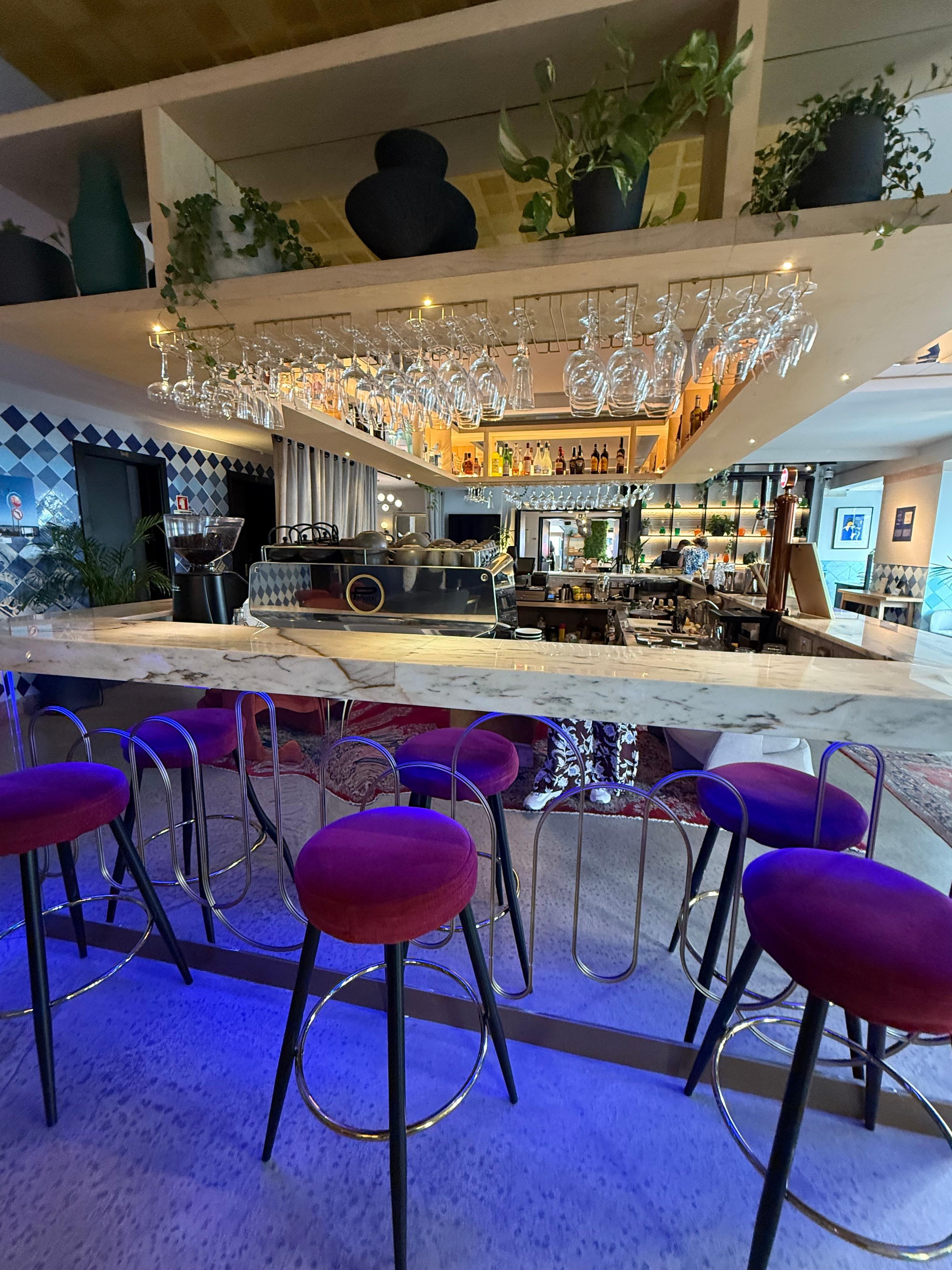 The bar in the lobby