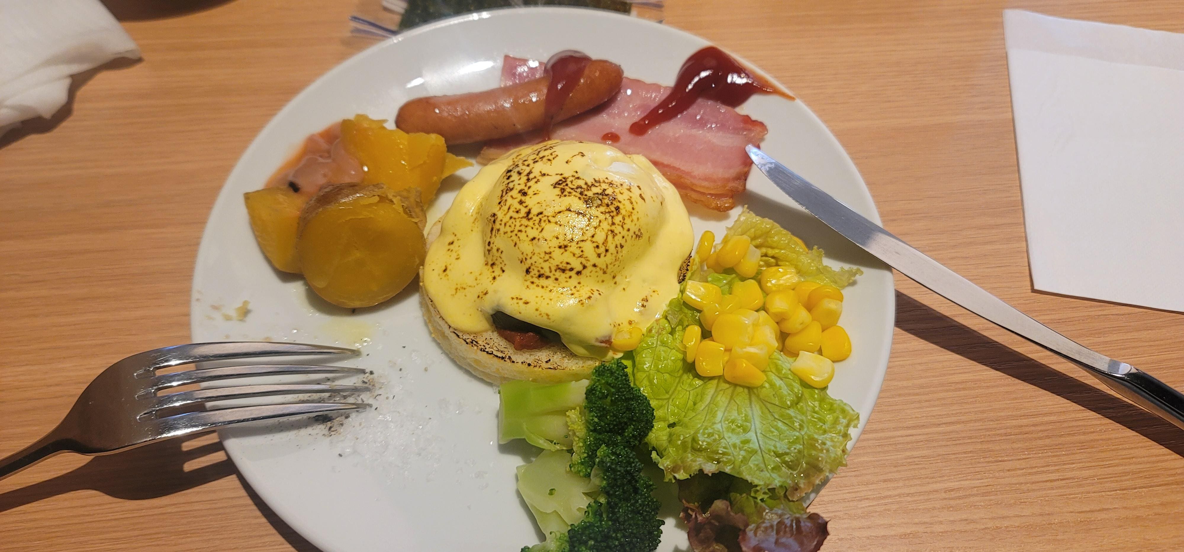 エッグベネティグトはオーダー後その場で作ってくれます