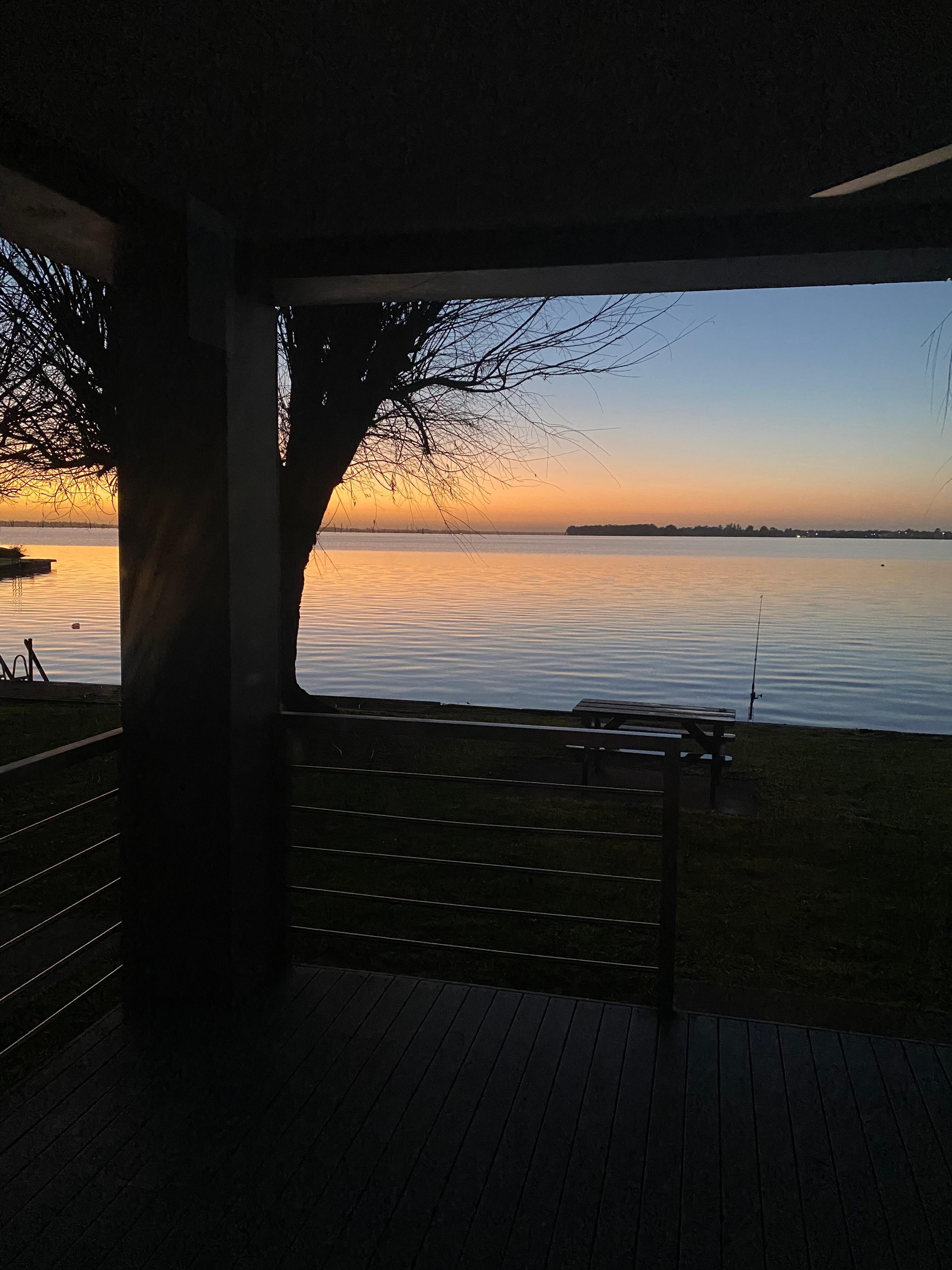 First thing, coffee, sitting on the porch  and watch the sunrise. Magic.