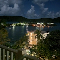 View from the balcony at night!!!