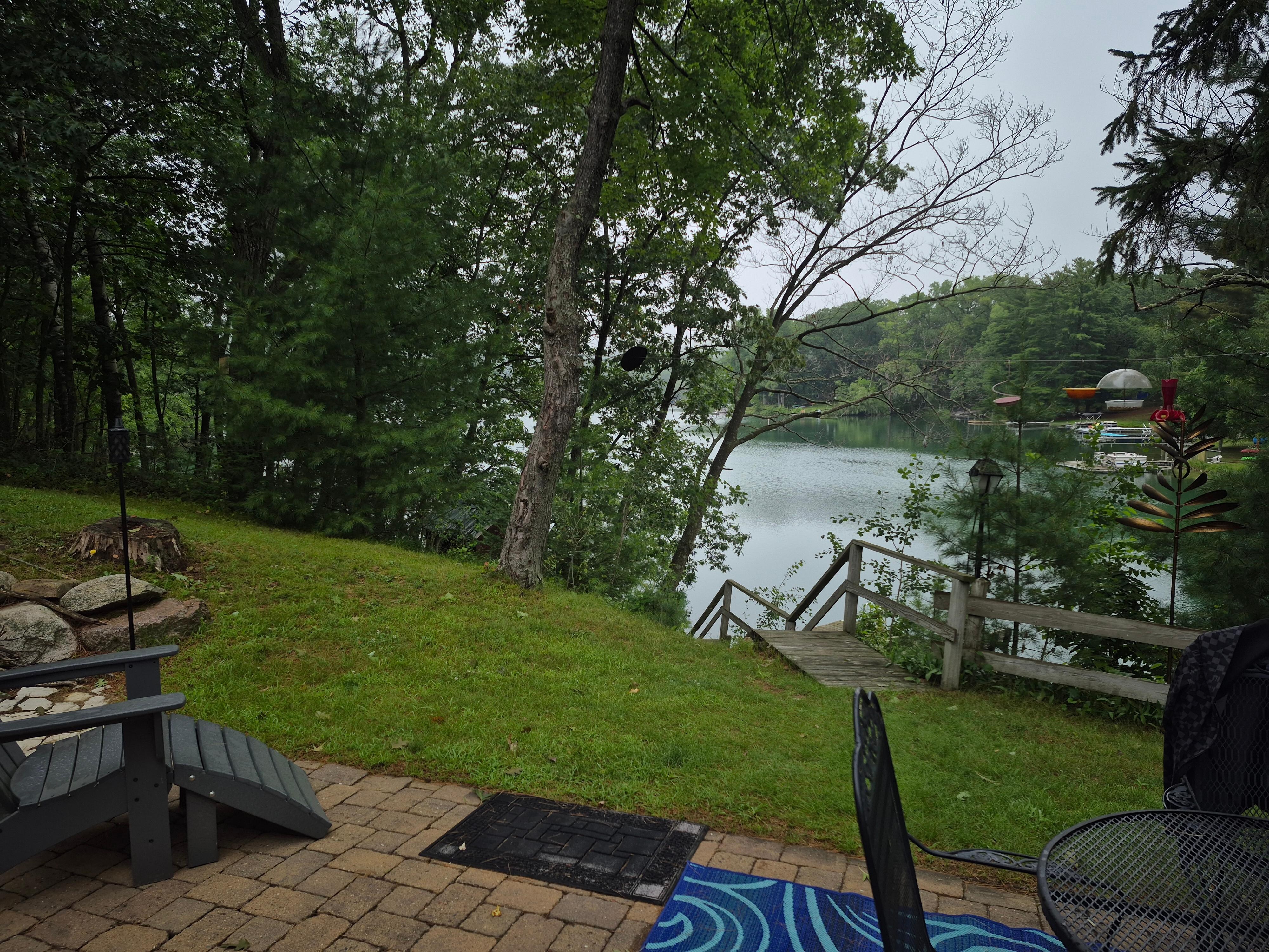 The view from the back patio is amazing