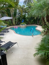 Lovely sparkling pool