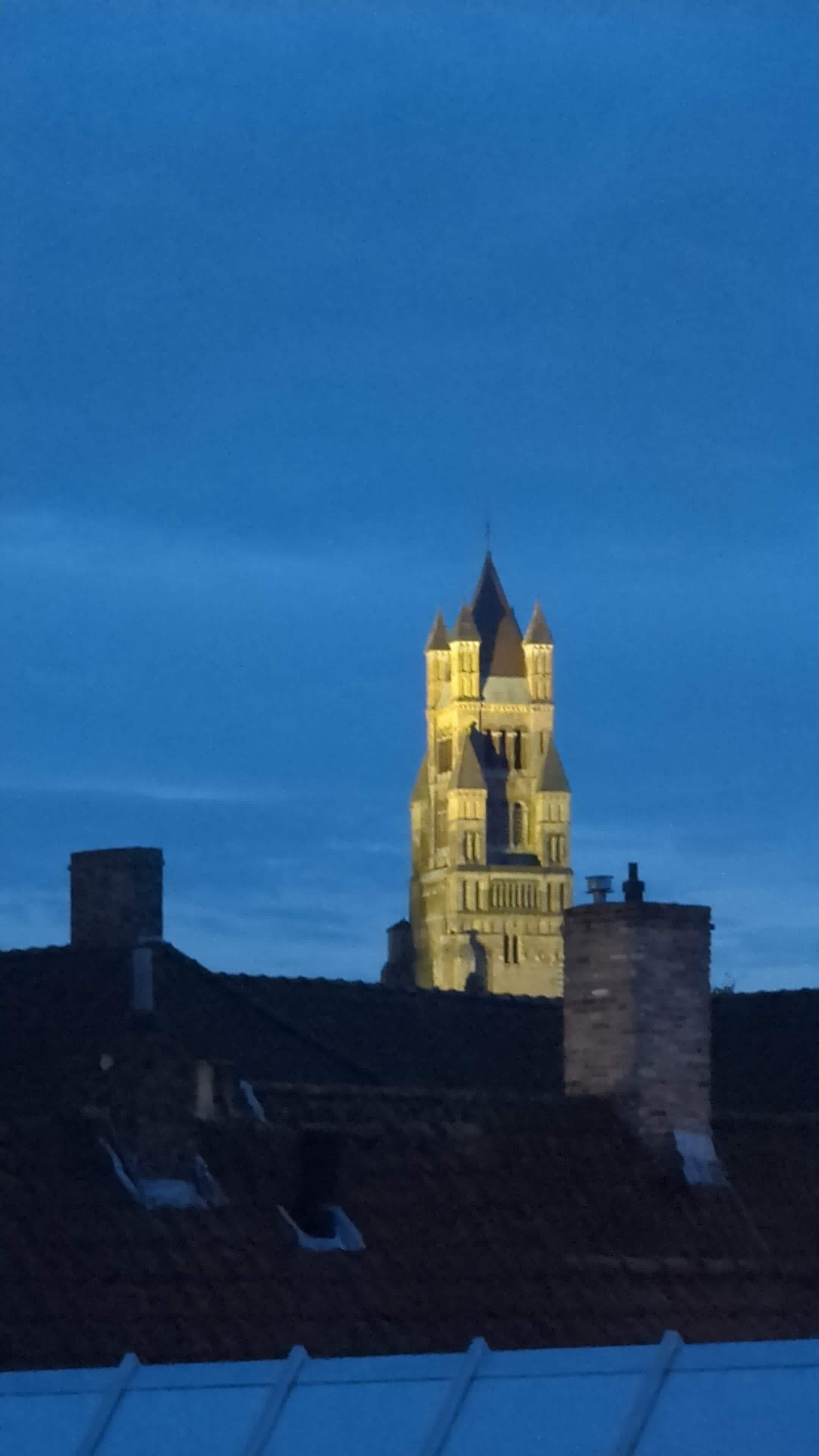 Evening view of the belfry