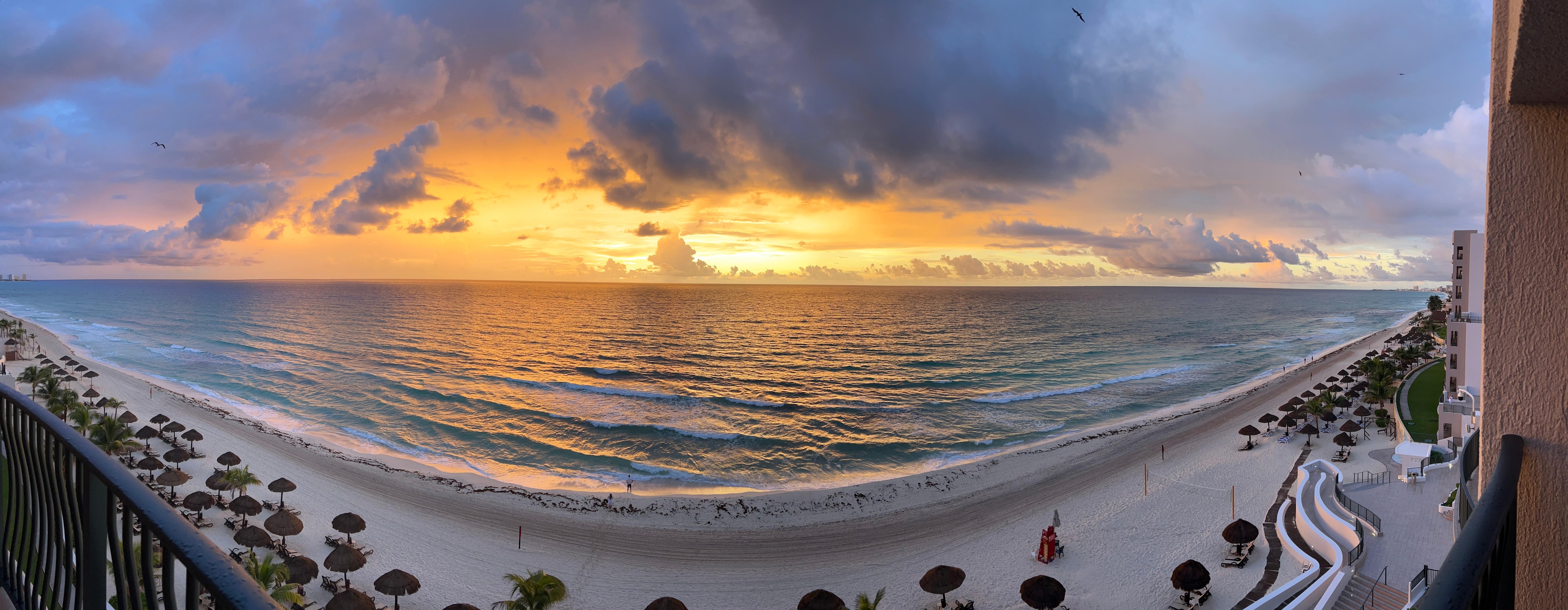 Sunrise from our balcony view
