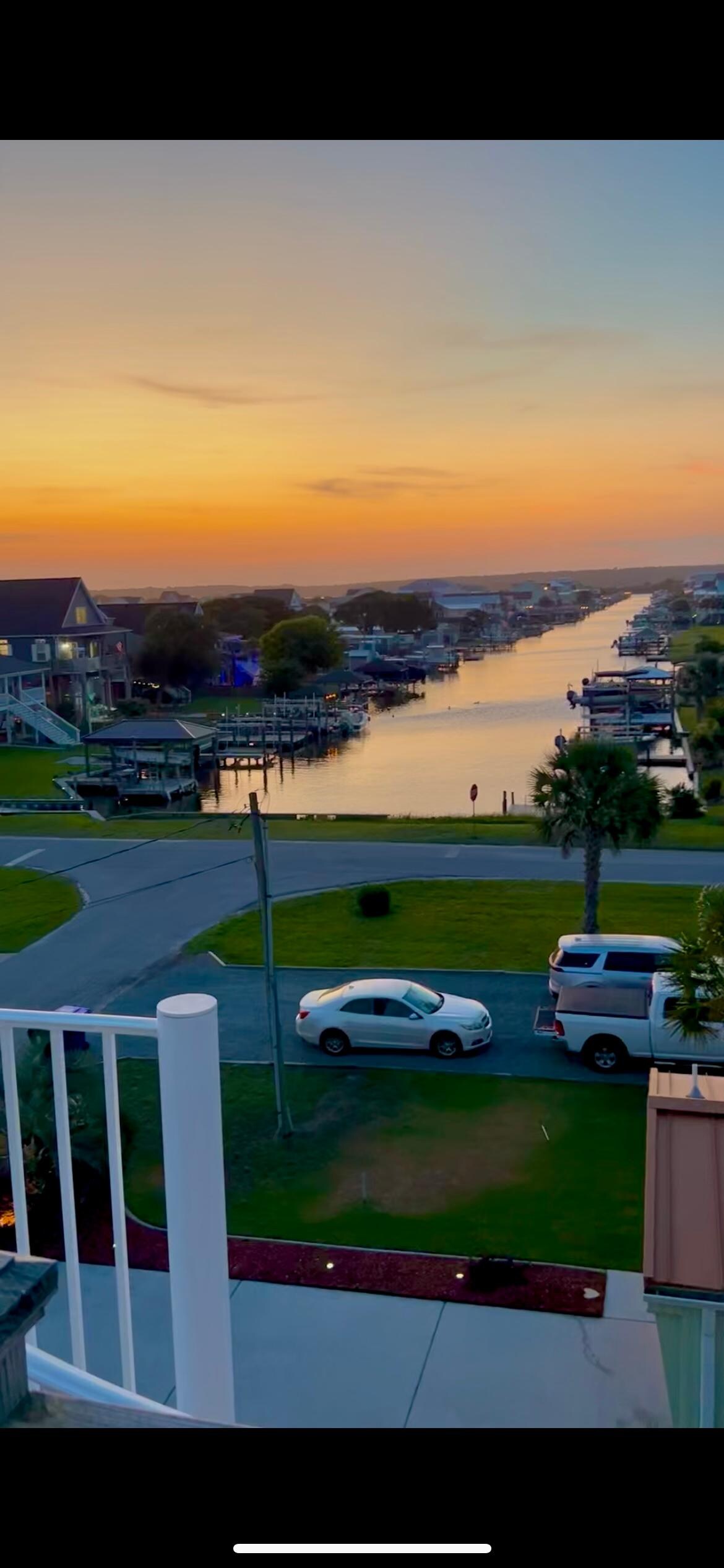 Beautiful sunset from the top deck.