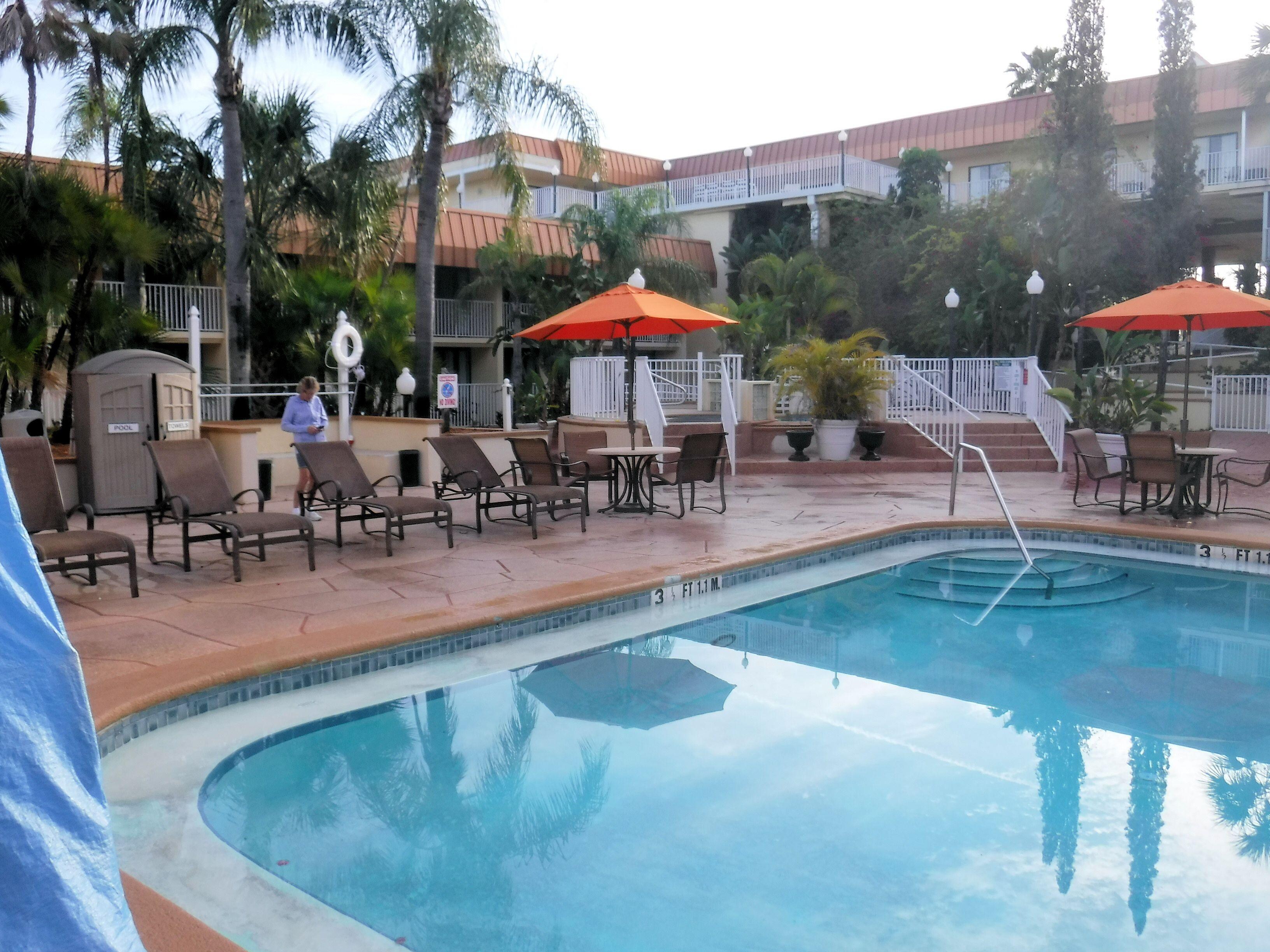 Pool area entrance